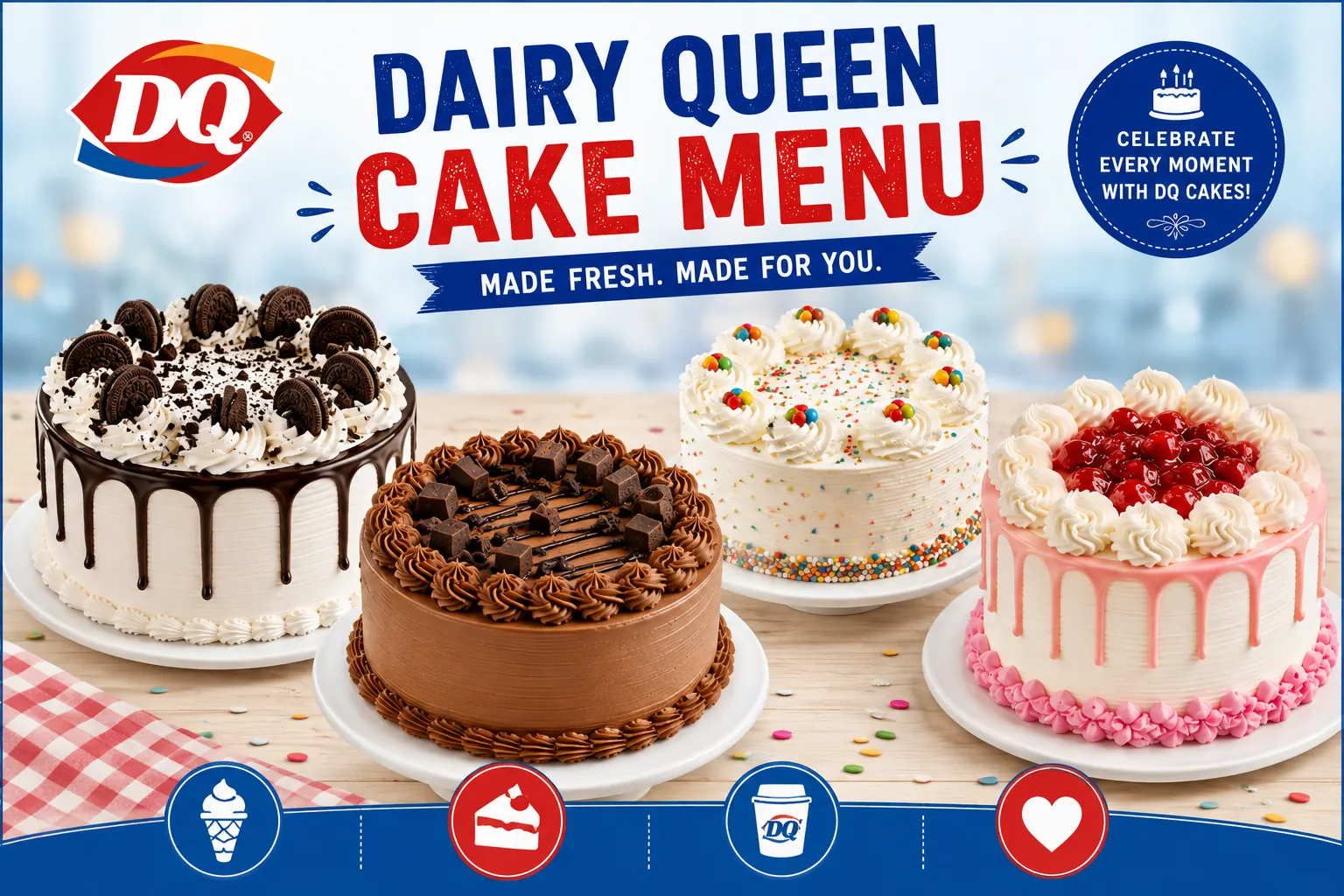 Dairy Queen Cake Menu
