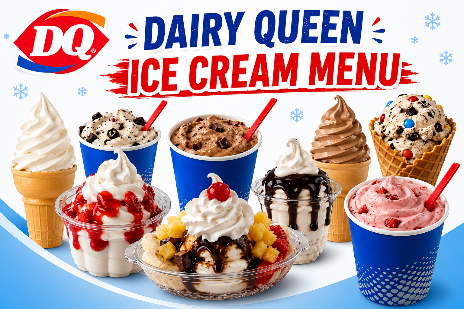 Dairy Queen Ice Cream Menu