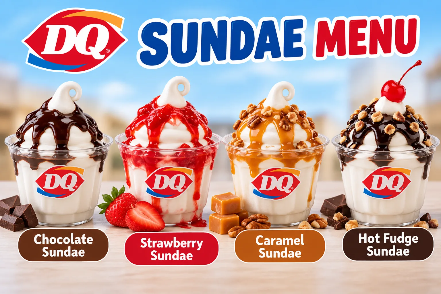 Dairy Queen Sundae Menu