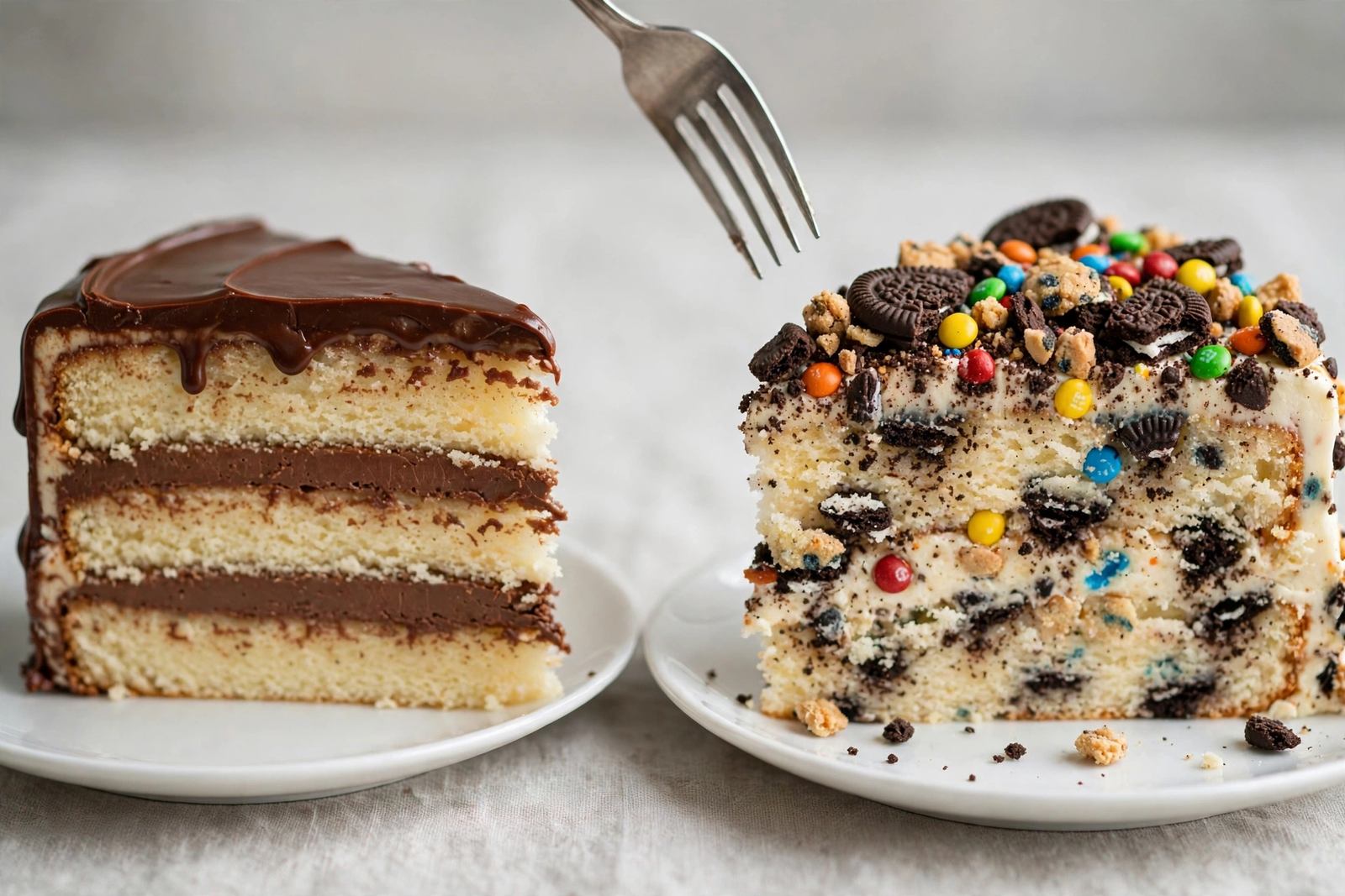 Comparing DQ cake layers
