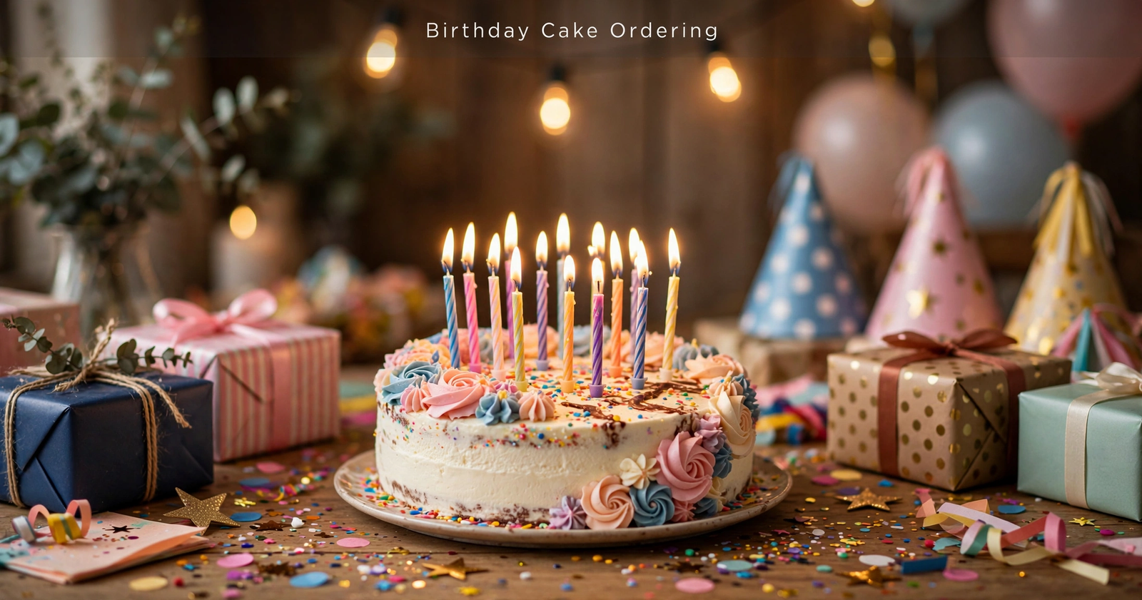 Dairy Queen birthday cake with candles
